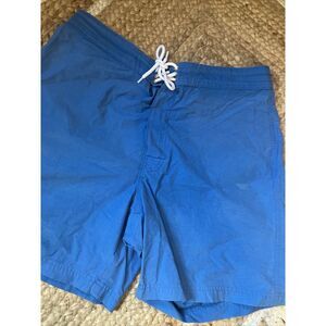 Brooks Brothers 346 Blue Board Shorts  Swim Suit‎ Surf Unlined Men's 34 Cotton